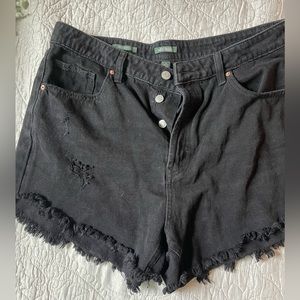 Wild fable black denim shorts size 14